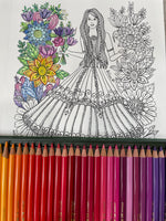 Loose Coloring Pages. Beloved Maidens by Krisa Bousquet