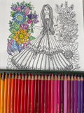 Loose Coloring Pages. Beloved Maidens by Krisa Bousquet