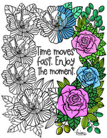 Feel Good Inspirational Coloring Book - Digital Download