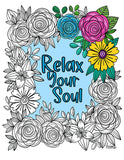 Feel Good Inspirational Coloring Book - Digital Download