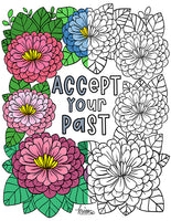 Feel Good Inspirational Coloring Book - Digital Download