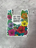 Inspirational Stickers - Clear glossy of White Matte finish