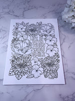 Motivational -  Loose Coloring pages