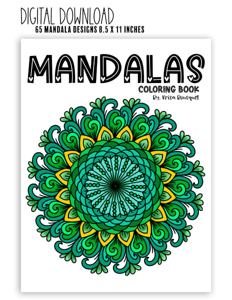 Instant Digital Download - 65 Mandala Designs